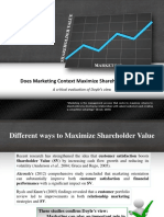 Does Marketing Context Maximize Shareholder Value?: A Critical Evaluation of Doyle's View