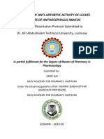 M.Pharm Dissertation Protocol Submitted To Dr. APJ Abdul Kalam Technical University, Lucknow