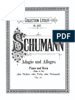 Schumann Adagio and Allegro Op.70 Piano