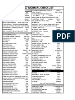 757 Normal Checklist PDF