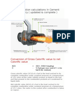 Combustion Calculations in Cement Industry