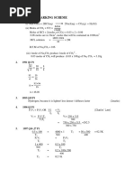 Gas Laws Marking Scheme