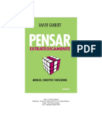 Resumen Del Libro Pensar Estrategicamente, Modelos, Conceptos y Reflexiones de Xavier Gimbert