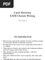 4-Part Harmony SATB Chorale Writing: The Rules