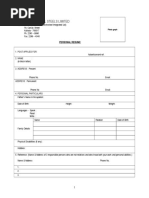 Employment Form ESL