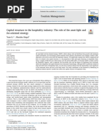 Capital Structure in The Hospitality Industry The Role of T 2019 Tourism Ma