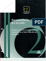 Recomendación AMAAC RA 04 2010 Resistencia de Las Mezclas PDF