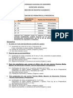 UNI Prematricula Requisitos Enero 2020