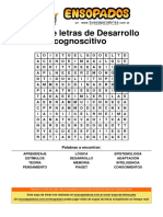 Sopa de Letras de Desarrollo Cognoscitivo: Palabras A Encontrar