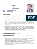 Electrical Engineer Aalon Mahmood Sheikh Resume