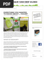 Everything You Wanted To Know About ... Yogurt - Monique Van Der Vloed PDF