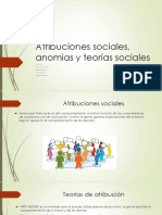 Atribuciones Sociales, Anomias y Teorías Sociales