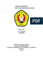 Laporan Akhir Praktikum Spesialite Obat Ginjal Dan Saluran Kemih