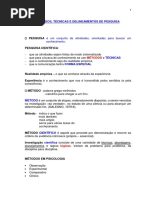 Metodos e Tecnicas psicologicas