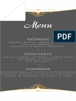 OrganizandoMeuCasamento - Cardápio Editável Elegance - Verso