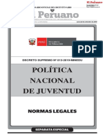 Política Nacional de Juventud PDF