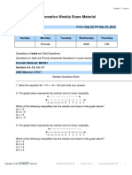 1819 Level I Mathematics Exam Related Materials T2 Wk7 PDF
