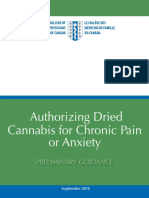 Authorizing Dried Cannabis For Chronic Pain or Anxiety - Asociacion Medicina Familiar de Canada PDF