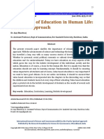 Importance of Education in Human Life PDF