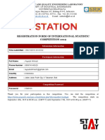 Registration Form of International Statistic Competition 2019