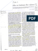 Texto O Trabalho Na Balança Dos Valores