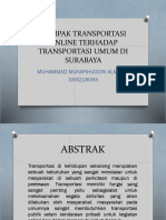 Dampak Transportasi Online Terhadap Transportasi Umum Di Surabaya