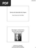 Teorias Da Aquisição Da Língua