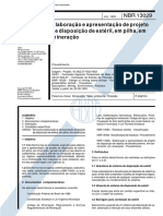 NBR-13029 (1993) - Projeto de Disposição de Estéril em Pilha de Mienração PDF