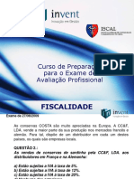 Curso Preparação Avaliação Profissional Fiscalidade