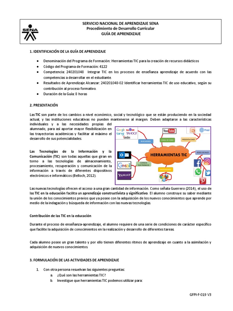 Guia Aprendizaje | PDF | Tecnología de información y comunicaciones ...
