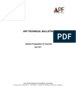 APF Technical Bulletin on Surface Preparation