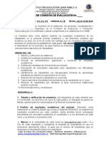 Acta de Comisión Grado Tercero 1o. Per.