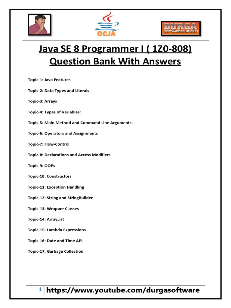 Java SE 8 Question Bank | Download Free PDF | Java Virtual Machine ...