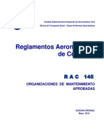 RAC 145 - Organizaciones de Mantenimiento Aprobadas PDF