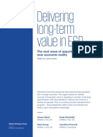 Delivering Long Term Value in e and P