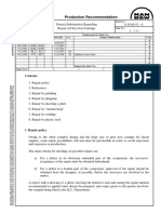 MAN B&W Diesel A/S: Production Recommendation