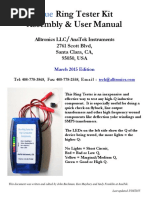 Blue Ring Tester Kit - Assembly & User Manual PDF