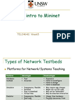 An Intro To Mininet: TELE4642: Week5