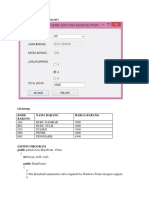 Materi Pemrograman Visual Net: Kode Barang Nama Barang Harga Barang