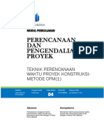 Modul Perencanaan Dan Pengendalian Proyek (TM4)