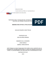 Hidrogeologia y Estimación Del Potencial Del Litio en El Salar de Las Parinas