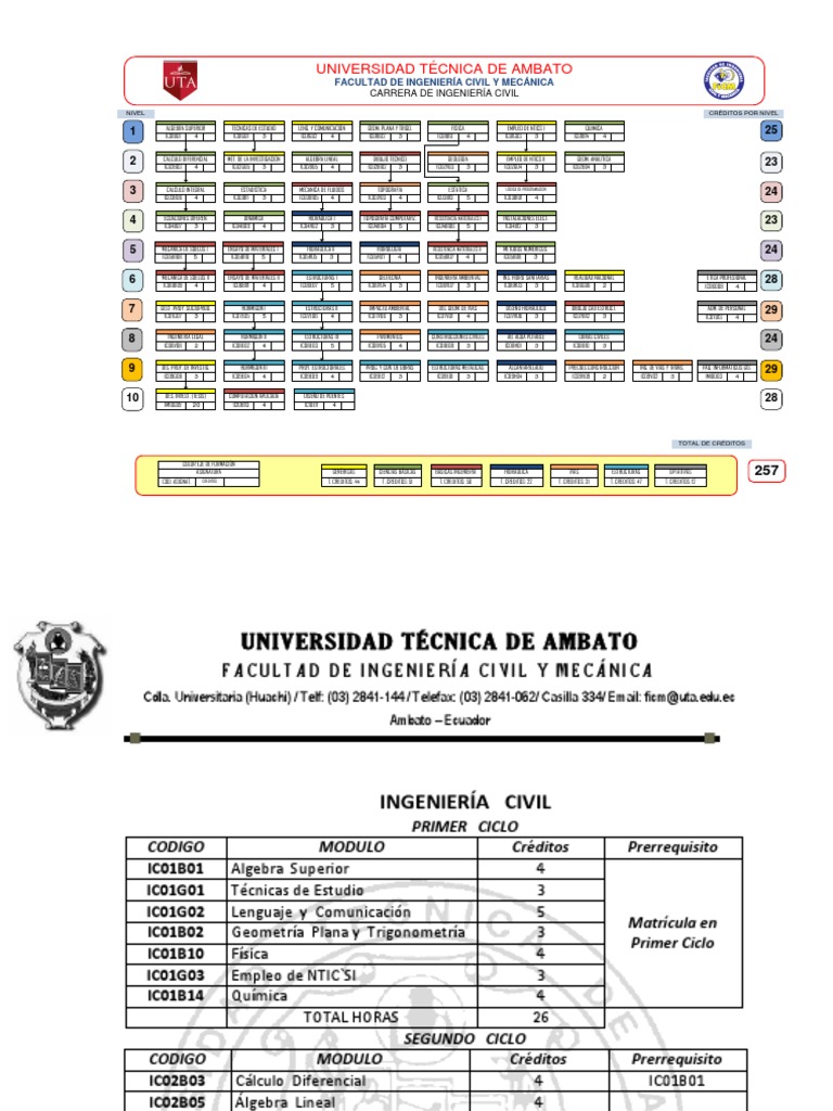 Malla Ficm Pdf Ingenieria Ingeniero Civil