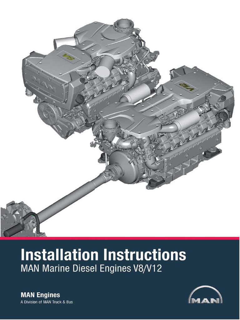 Installation Instruction V8 and V12 PDF | PDF | Diesel Engine | Marine ...
