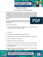 Evidencia 6 Programa de Capacitacion en Comunicacion Asertiva