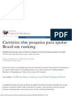 Cartórios Têm Pesquisa Para Ajudar Brasil Em Ranking - Estadão