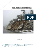 Rock Slope Rating Procedure: Geotechnical Engineering Manual GEM-15