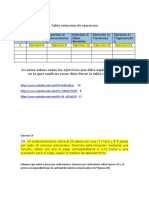 Tabla Selección de Ejercicios