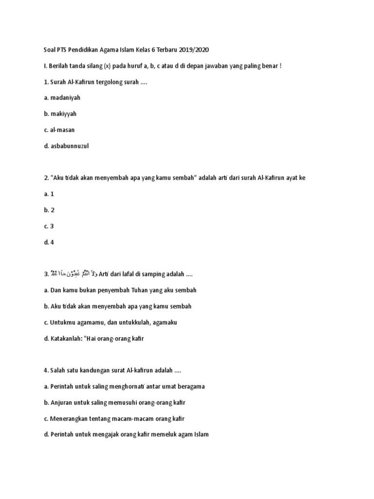 Download 60+ Contoh Surat Surat Al Kafirun Merupakan Jawaban Allah Kepada Terbaru Gratis