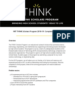 THINK Program Guidelines 2018 19 PDF