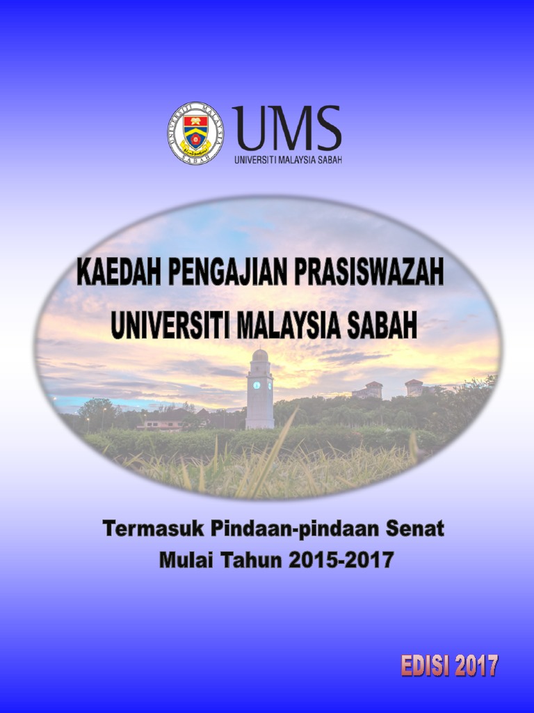 Kaedah Pengajian Prasiswazah Ums Edisi 2017 Pdf